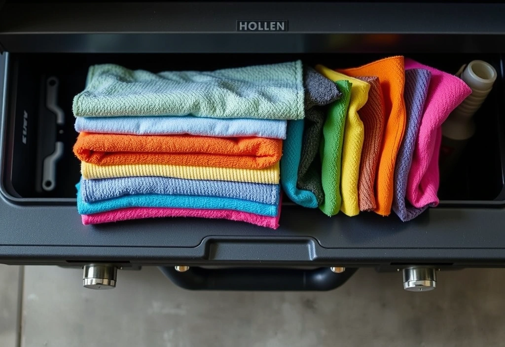 Microfibras codificadas por color