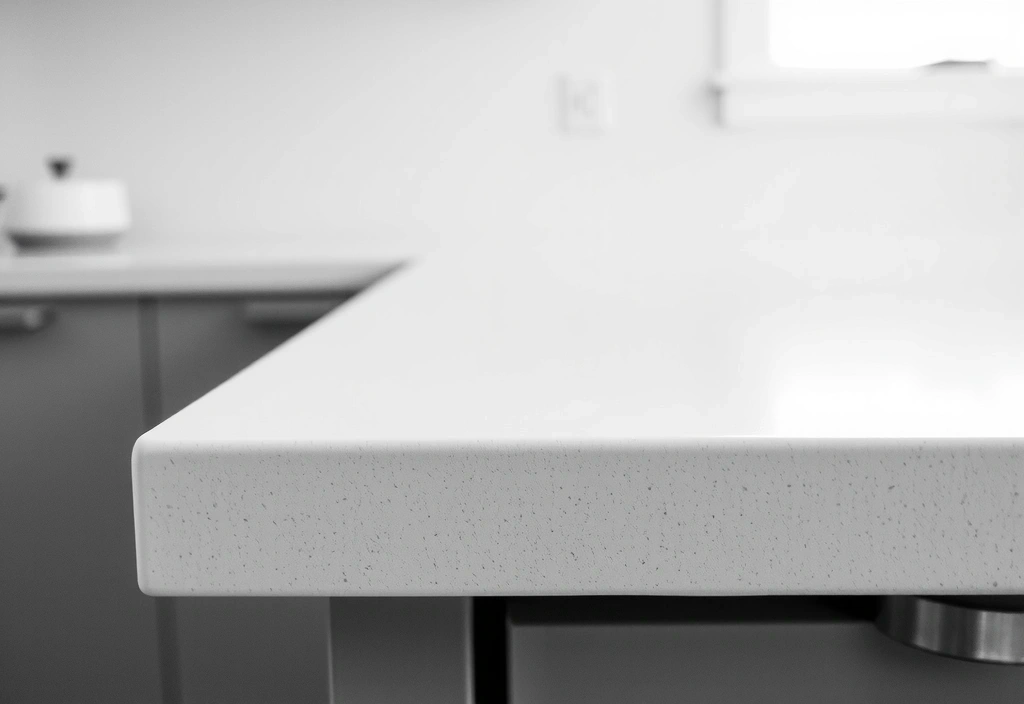 Detalle de borde de cocina limpio